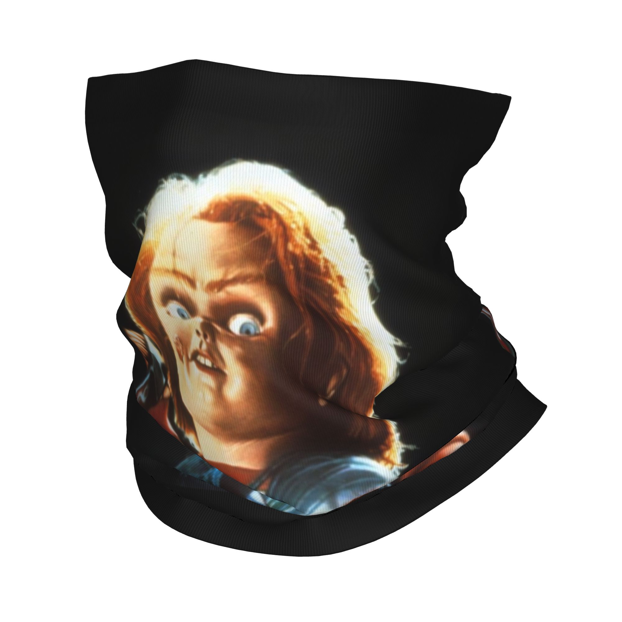 Neck Warmer Tube - Maßgefertigtes Horror-Teufelspuppen-Chucky-Winter-Stirnband, Nackenwärmer für Damen und