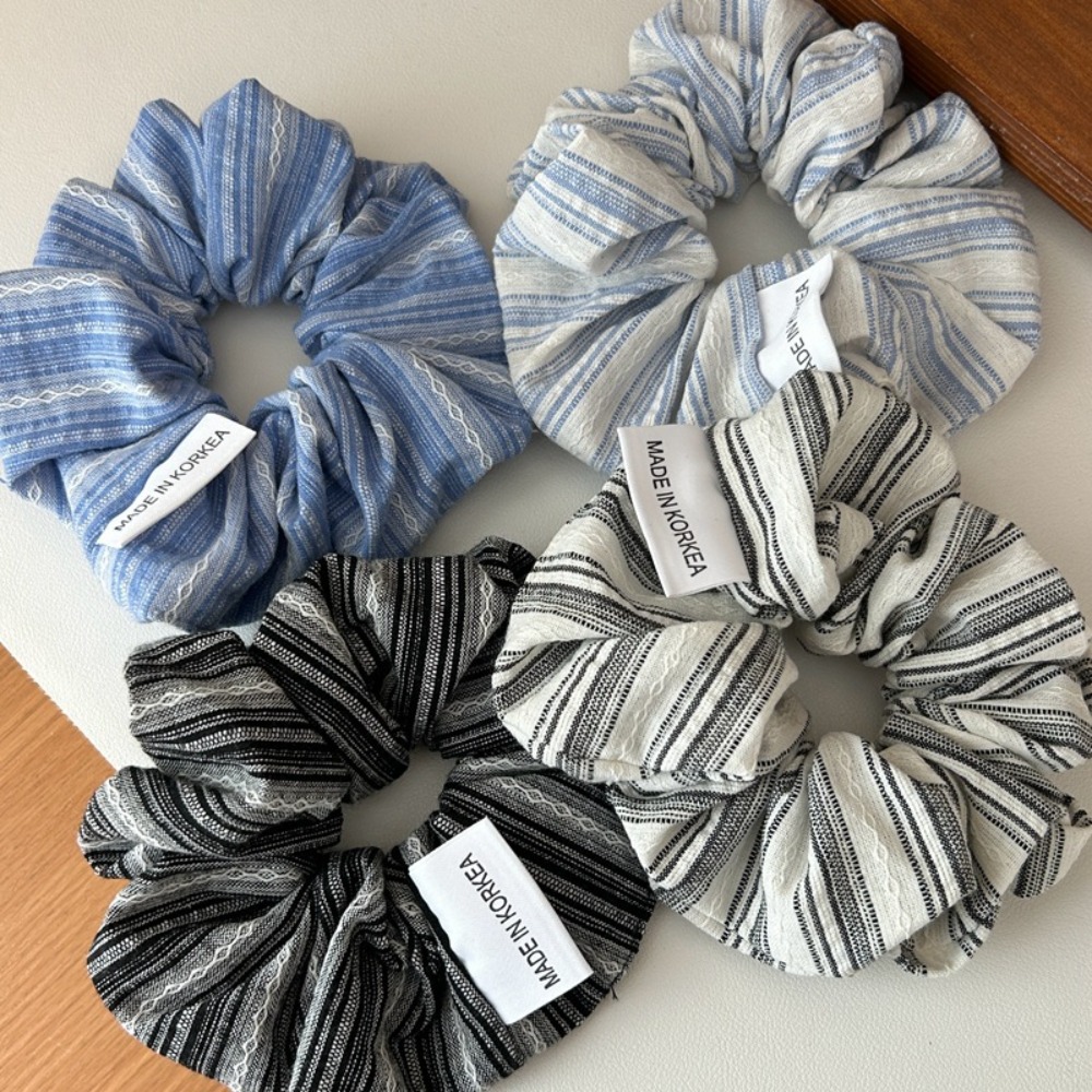 Silk Tie Striped - 2025 Korea Mode Streifen Haar Gummibänder