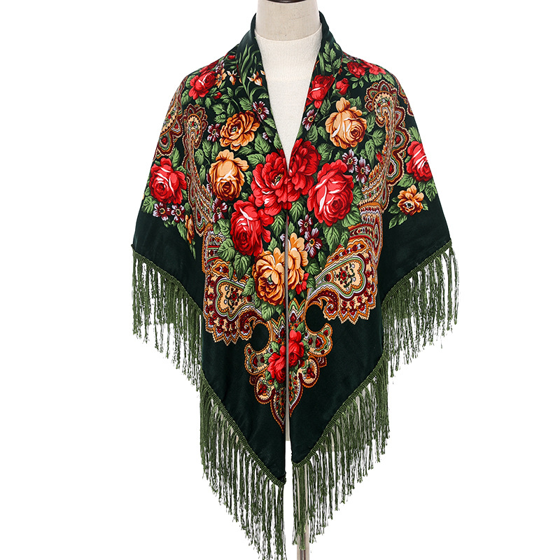 Bandana Cotton - 135*135 cm Frauen Russischen Stil Großen