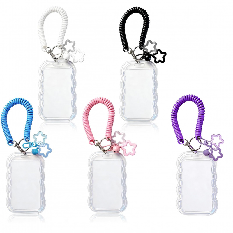 Lanyard Badge Holder - Einzigartiger Ausweishalter mit gewelltem Rand, elastisches