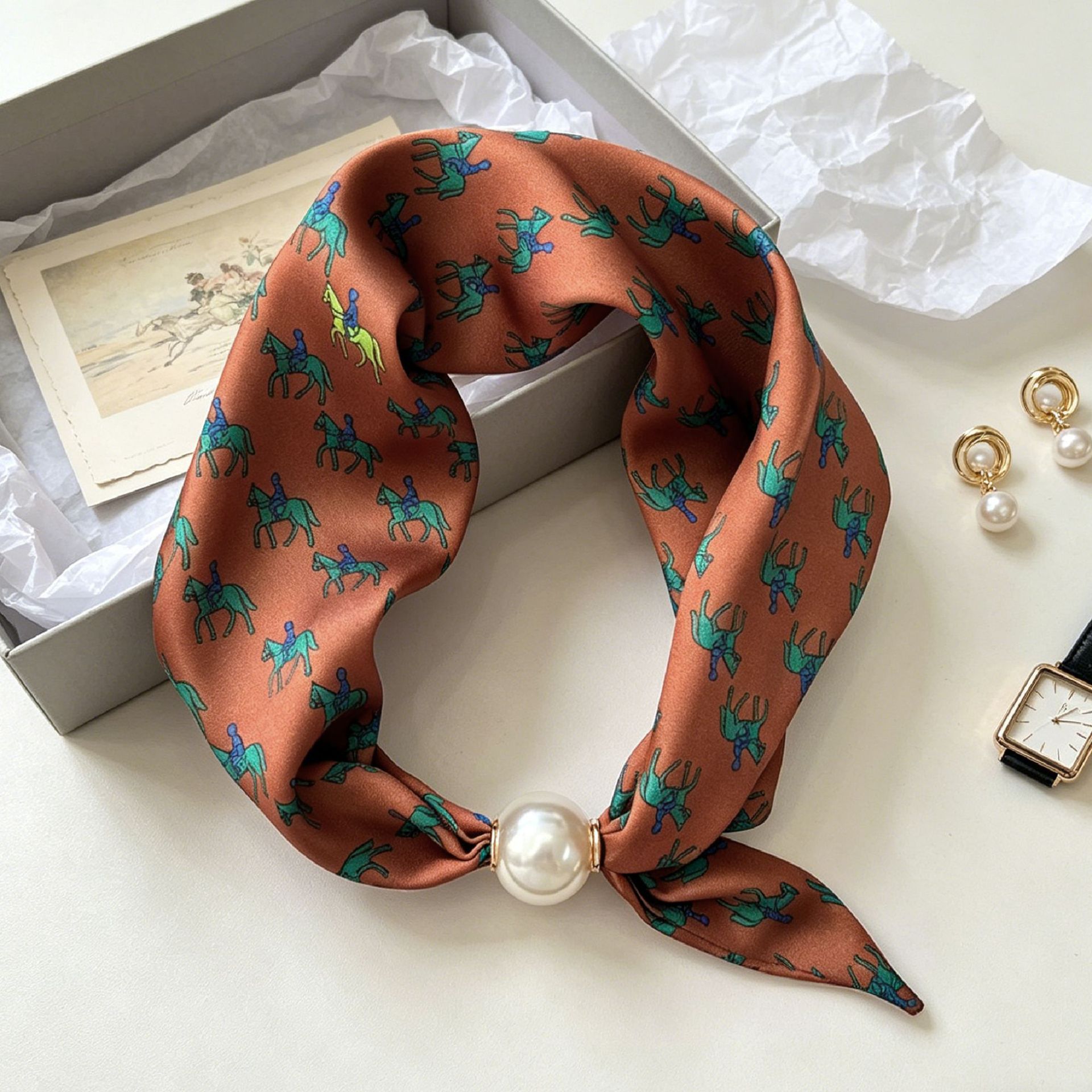 Luxuriöser Knight Pearl Magnet – Face Scarf Mask Bewertung und Preis