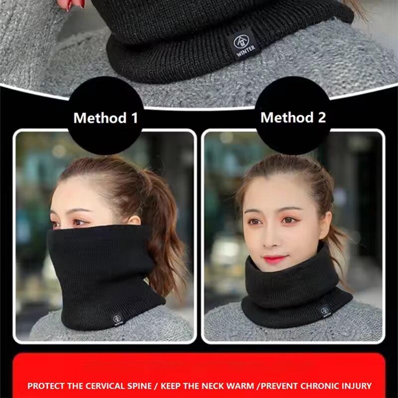 Winter Warmer Gestrickter Hals – Muffler Men Wool Bewertung und Preis