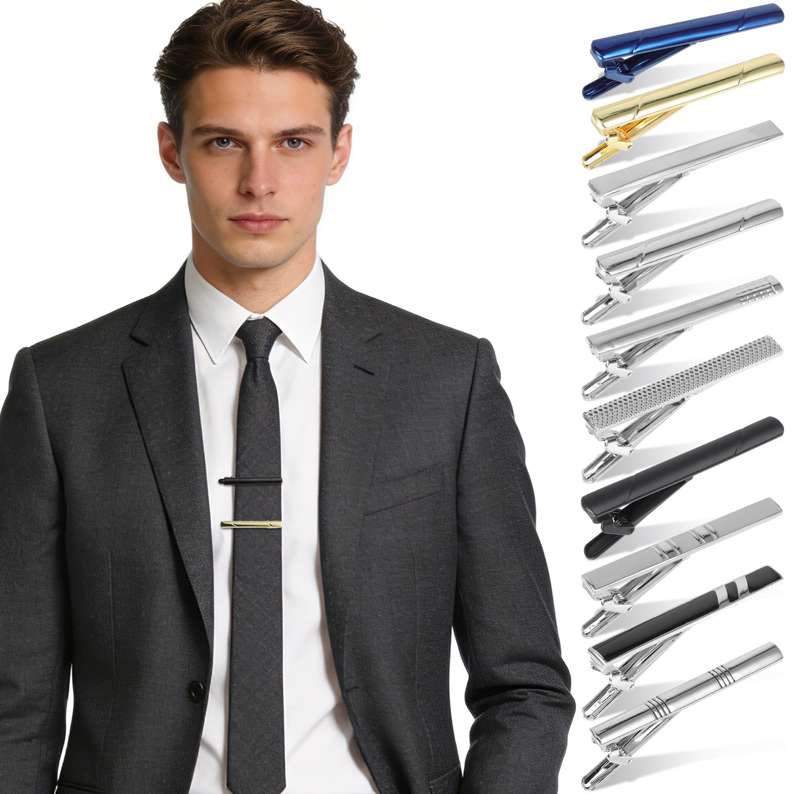 10-teiliges Krawattenklammer-S – Tie Bar Set Gift Bewertung und Preis