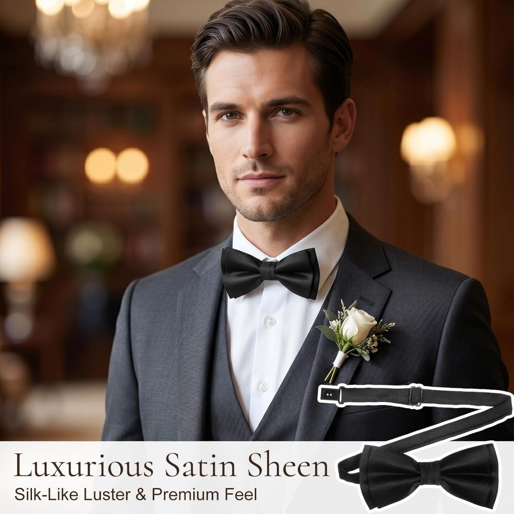 Herrenfliege, 2er-Pack Einfarb – Bow Tie Pre Tied Bewertung und Preis