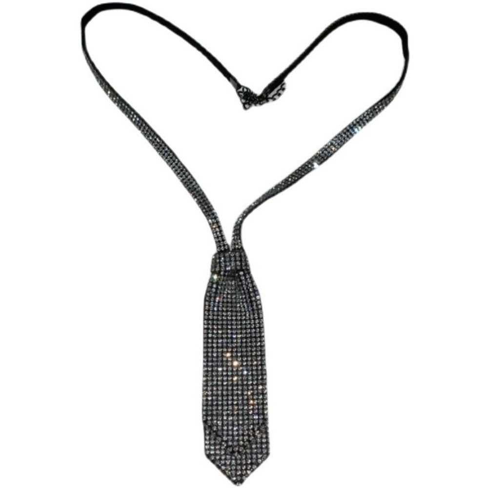 Glänzende Strass-Doppelschicht – Bow Tie Pre Tied Bewertung und Preis