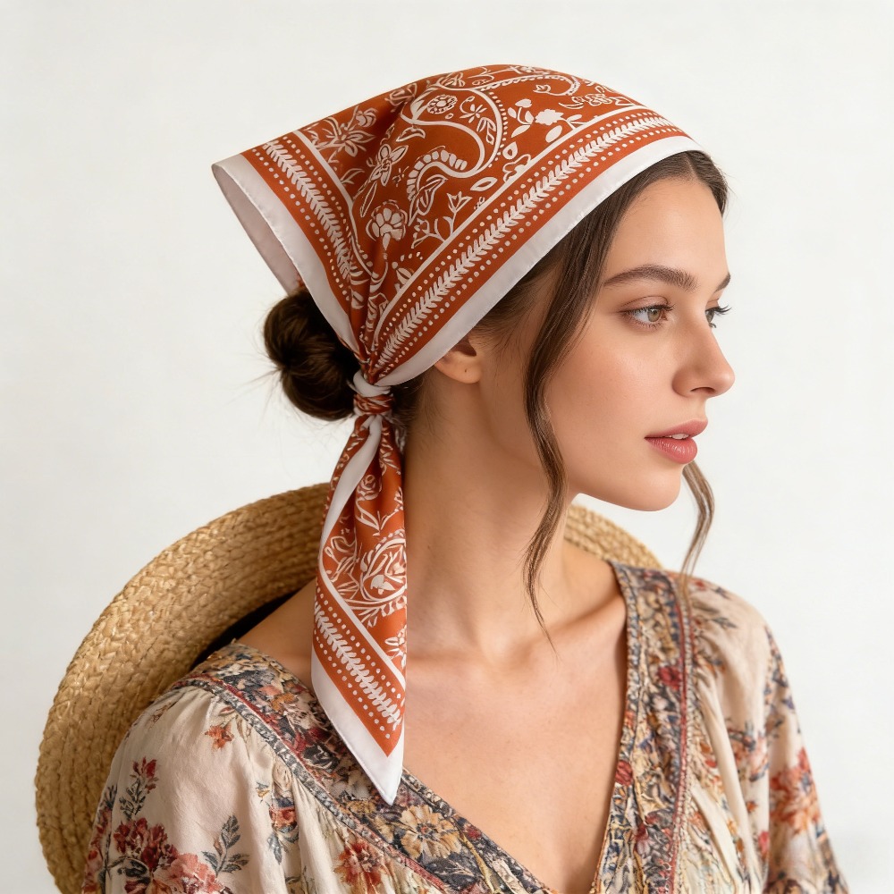 1 Stück modischer Seidenschal  – Silk Neck Scarf Bewertung und Preis
