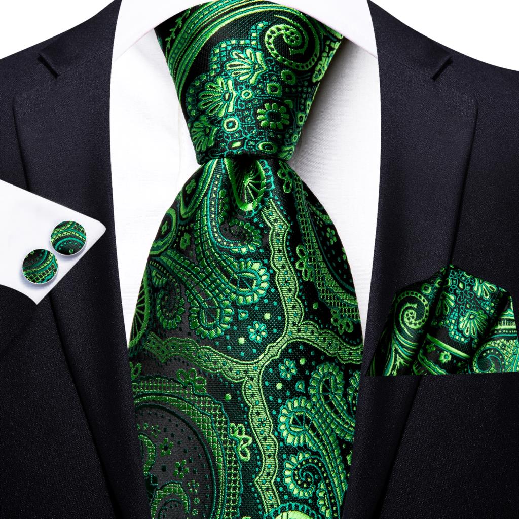 Paisley Striped Grün Silk Kraw – Silk Tie Striped Bewertung und Preis