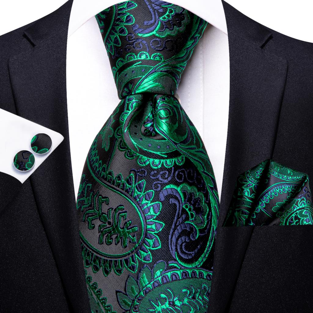 Paisley Striped Grün Silk Kraw – Silk Tie Striped Bewertung und Preis