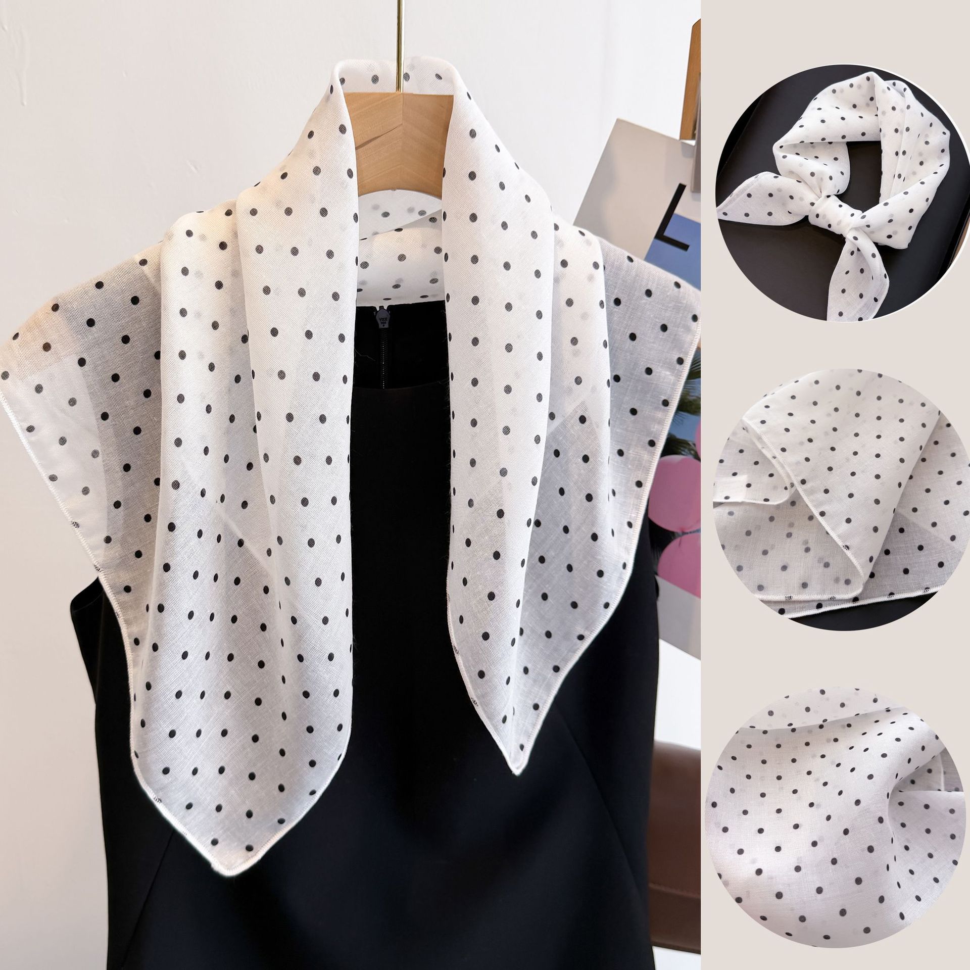 50cm Baumwoll-Leinen Quadratis – Bandana Cotton Bewertung und Preis
