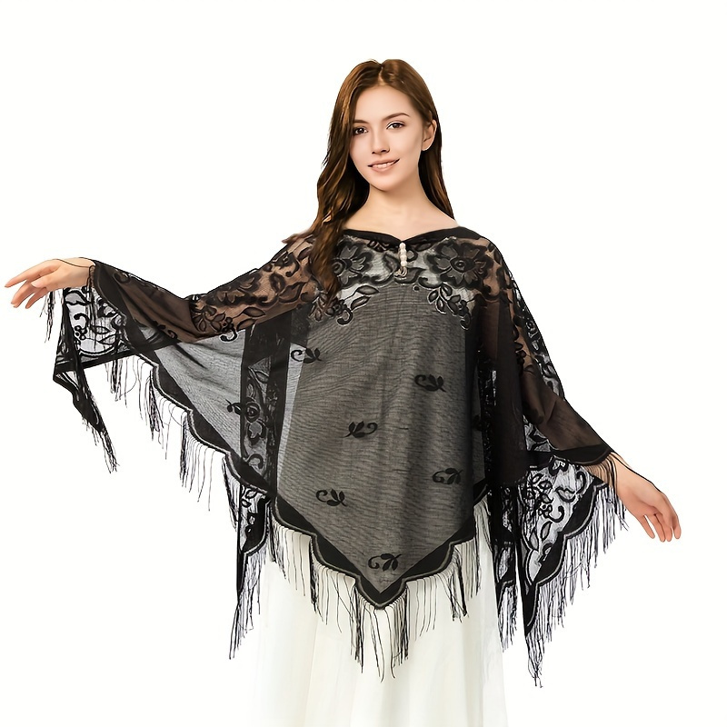 Neue Stickerei Spitze Schal Sc – Stole Wedding Shawl Bewertung und Preis