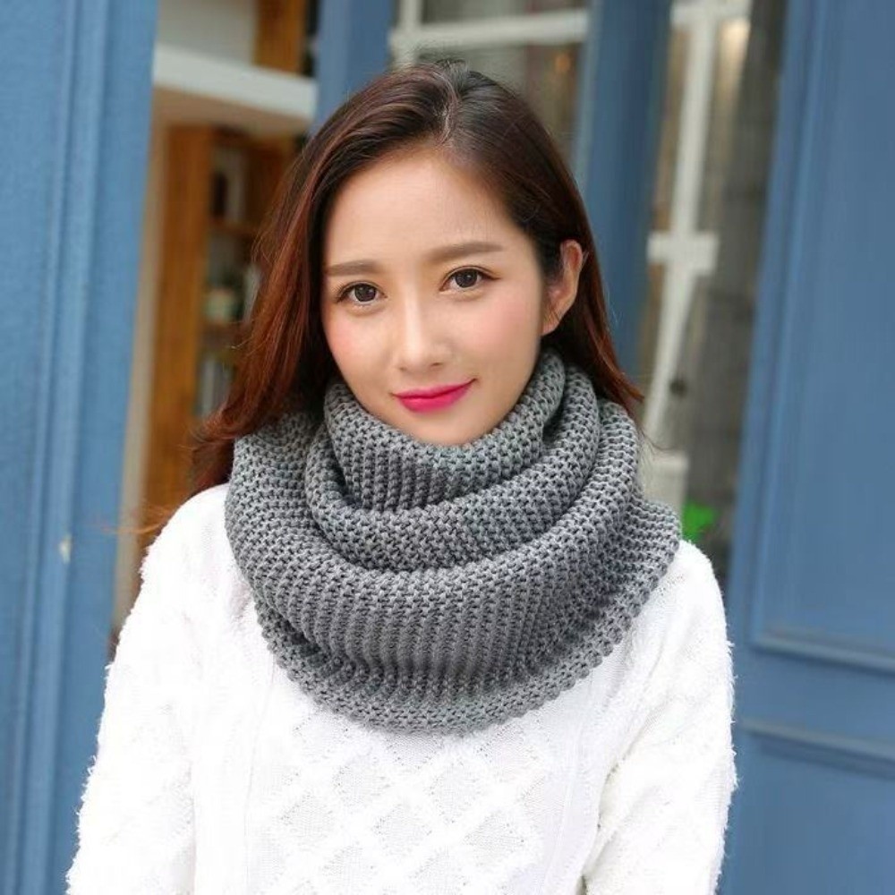 Einfarbiger Infinity-Schleifen – Infinity Scarf Knit Bewertung und Preis