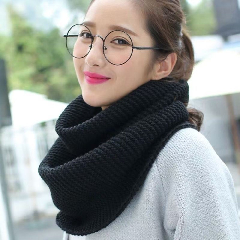 Einfarbiger Infinity-Schleifen – Infinity Scarf Knit Bewertung und Preis
