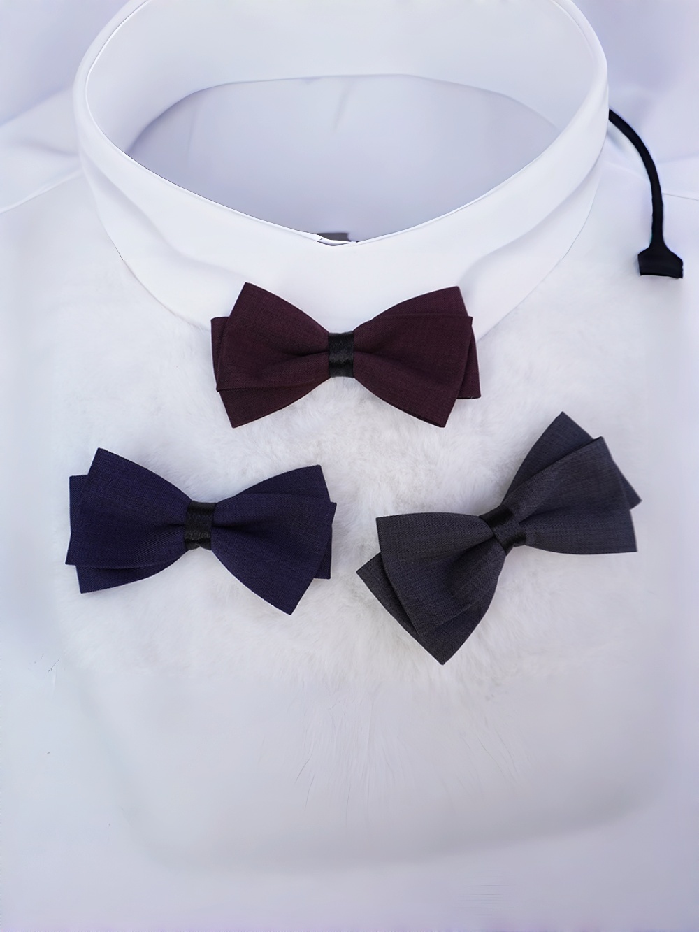 Marineblaue doppellagige Stoff – Bow Tie Pre Tied Bewertung und Preis