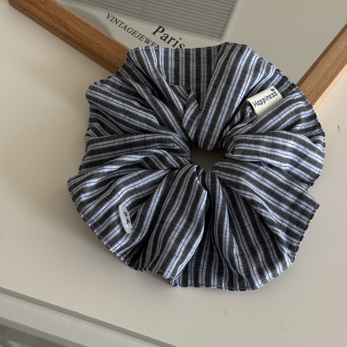 Korea Mode Streifen Haar Gummi – Silk Tie Striped Bewertung und Preis