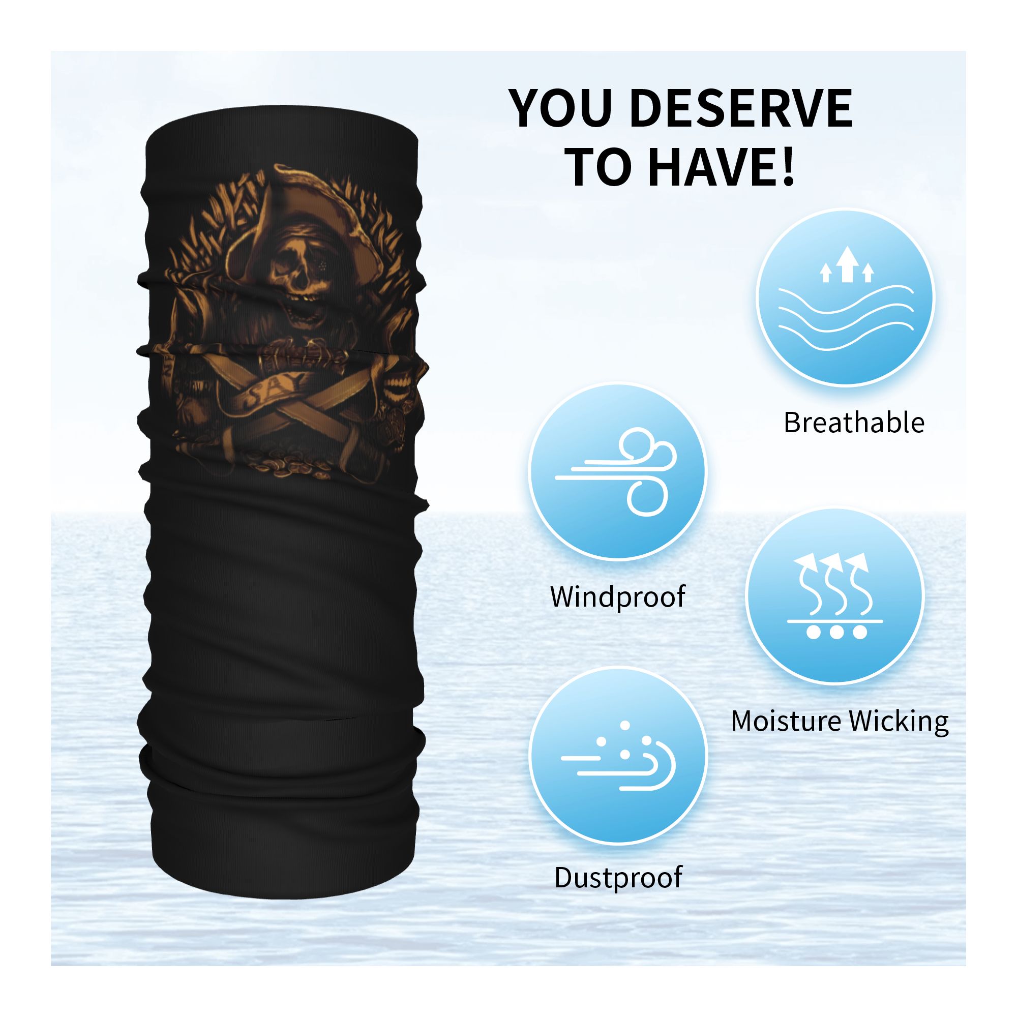 Personalisierter „Never Say Di – Neck Warmer Tube Bewertung und Preis
